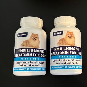 HMR Lignans Melatonin for Dogs - White